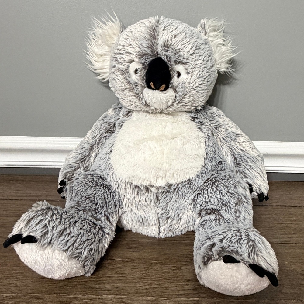 RARE Toys R Us Koala Bear 19" Plush Stuffed Animal Super Soft Gray
